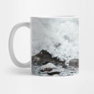 SCENERY 68 - Clear White Sea Water Wave Rock Beach Mug